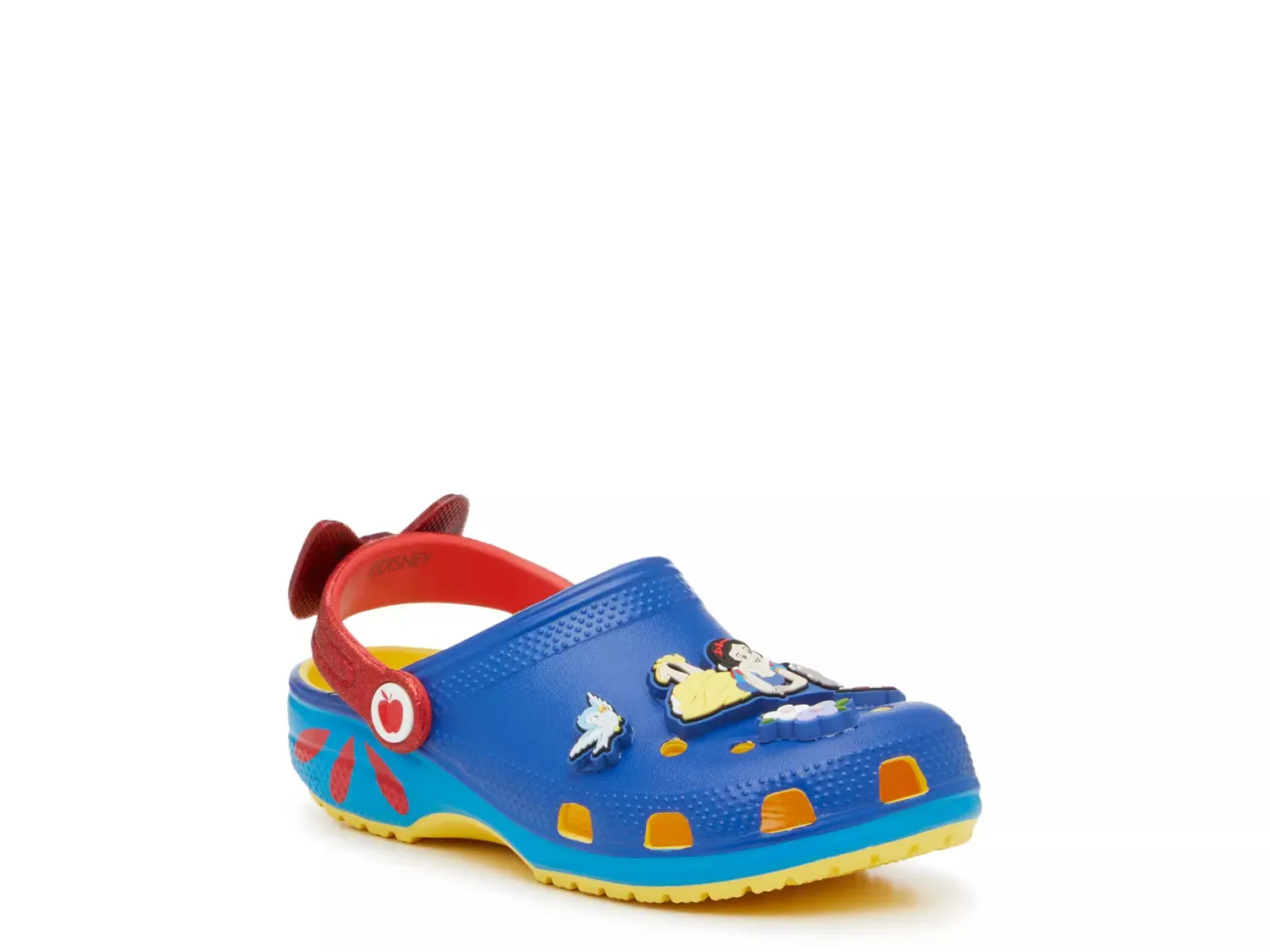 

Белые классические сабо - детские Crocs, Sunshine Yellow/Blue/Red