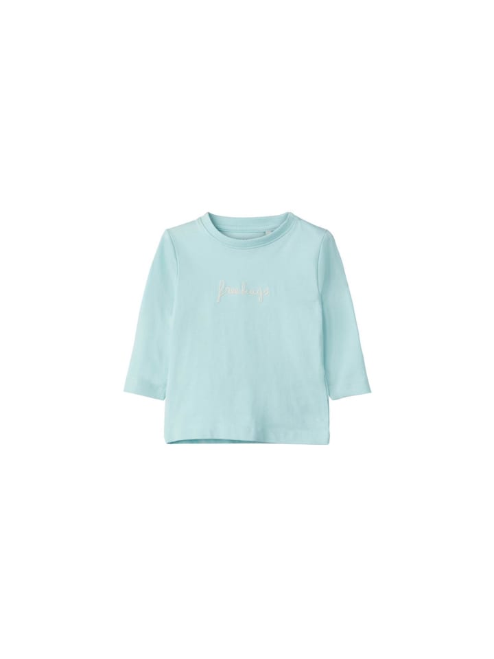 

Name it Вышитая футболка с длинными рукавами для девочек, синего цвета