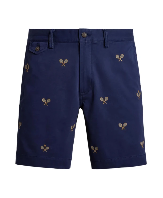 

Синие повседневные хлопковые брюки Polo Ralph Lauren, синий