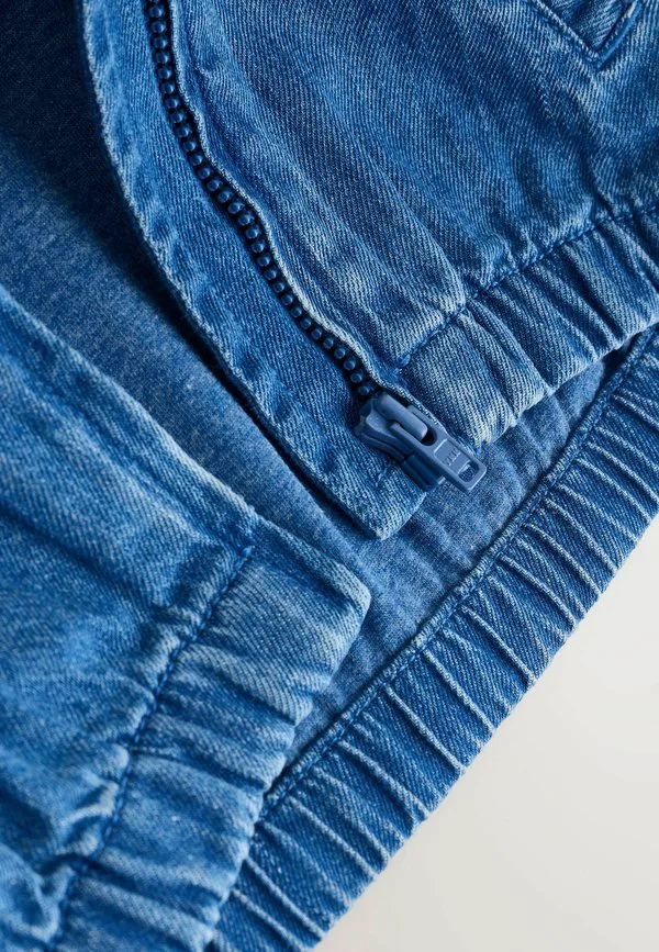 Джинсовая куртка прямого кроя с капюшоном и застежкой-молнией Next, Charcoal Grey Denim — фото 4