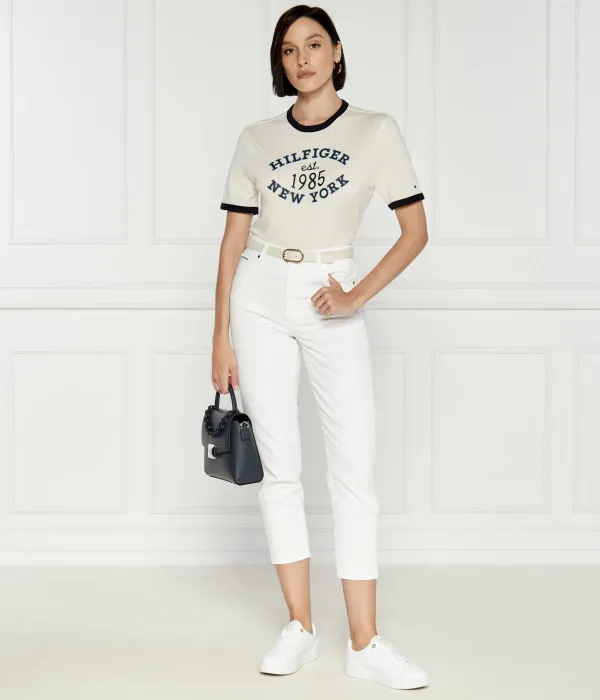 Футболка университетской команды Regular fit Tommy Hilfiger, белый — фото 2