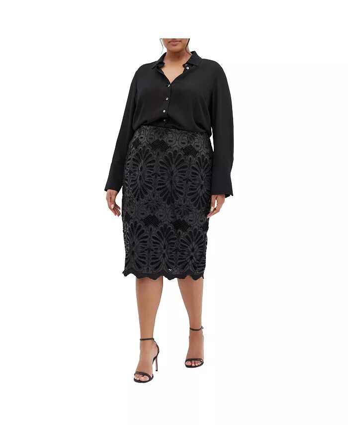 

Юбка Marloes Road Plus Size CITY CHIC, черный