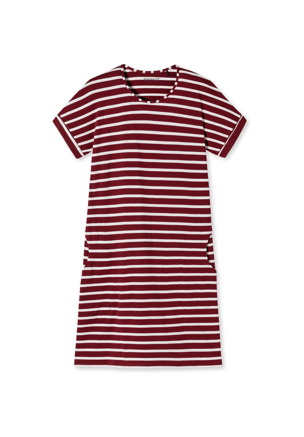 

Ночная рубашка Essential Stripes SCHIESSER, бордовый