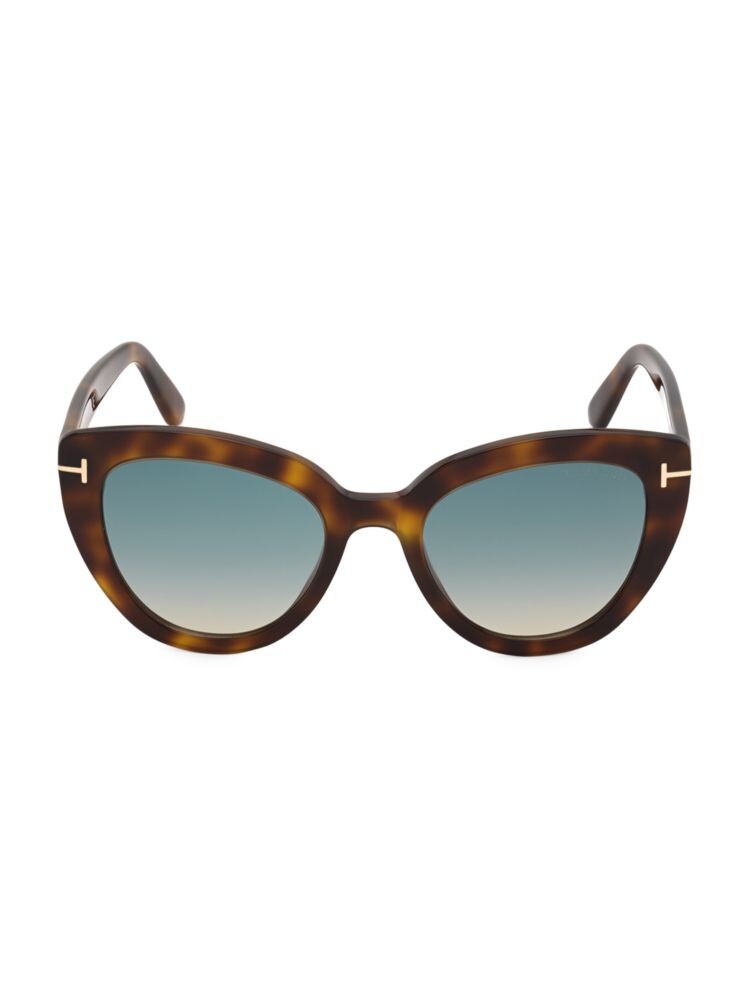 

Солнцезащитные очки «кошачий глаз» Izzi 53MM Tom Ford, цвет Brown Tortoise