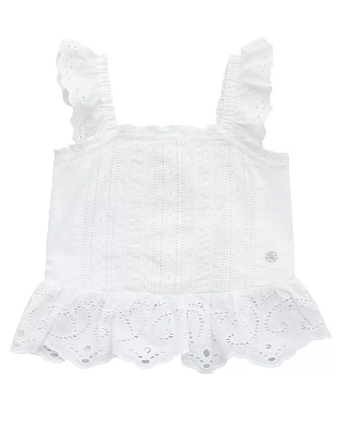 

Майка из муслина Big Girls GUESS, белый
