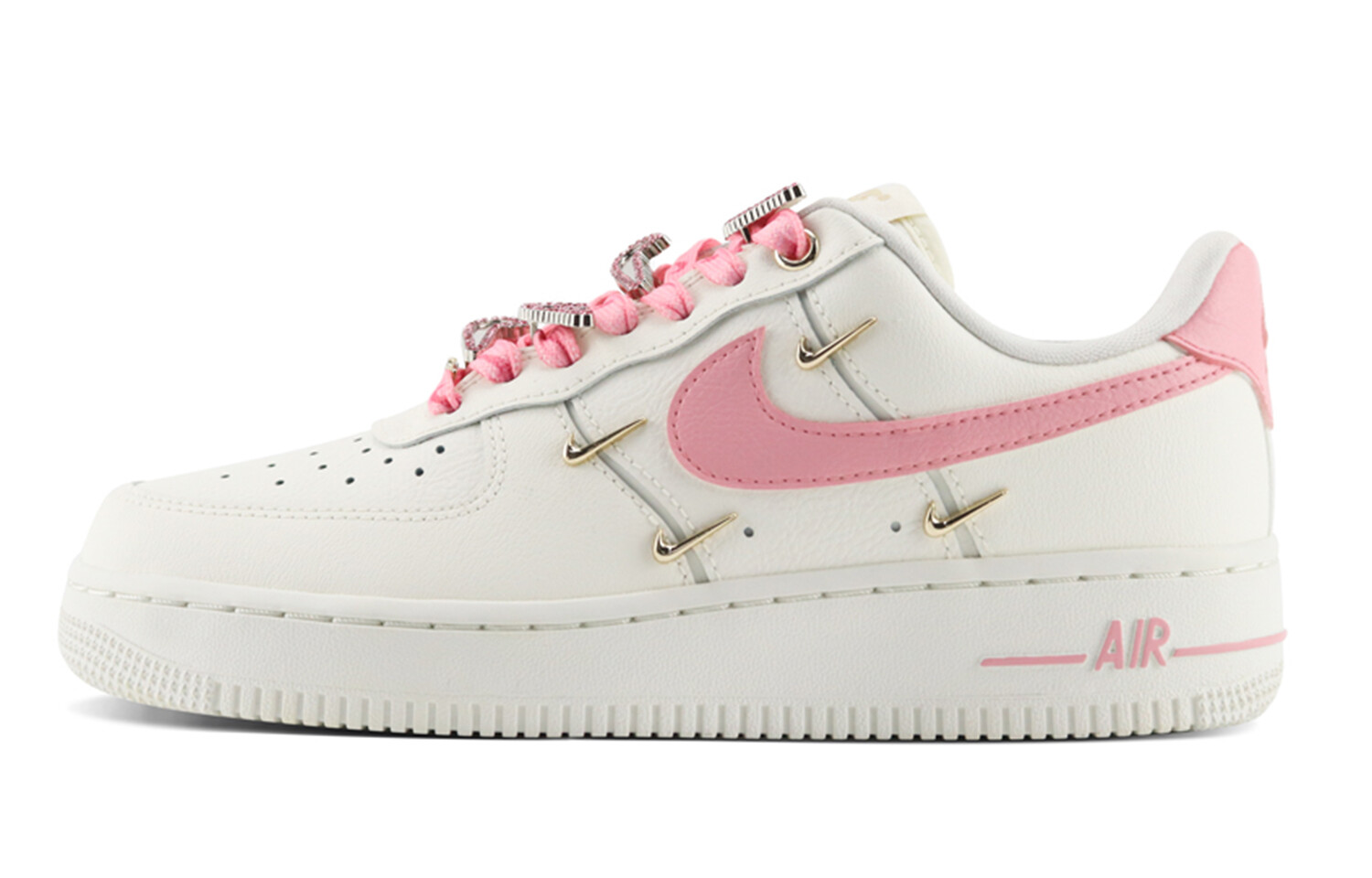 

Кроссовки Nike Air Force 1 Skateboard Shoes Women's Low-Top White Pink, розовый