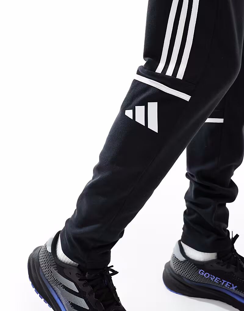 Брюки Adidas Football Squadra25 черного цвета — фото 2