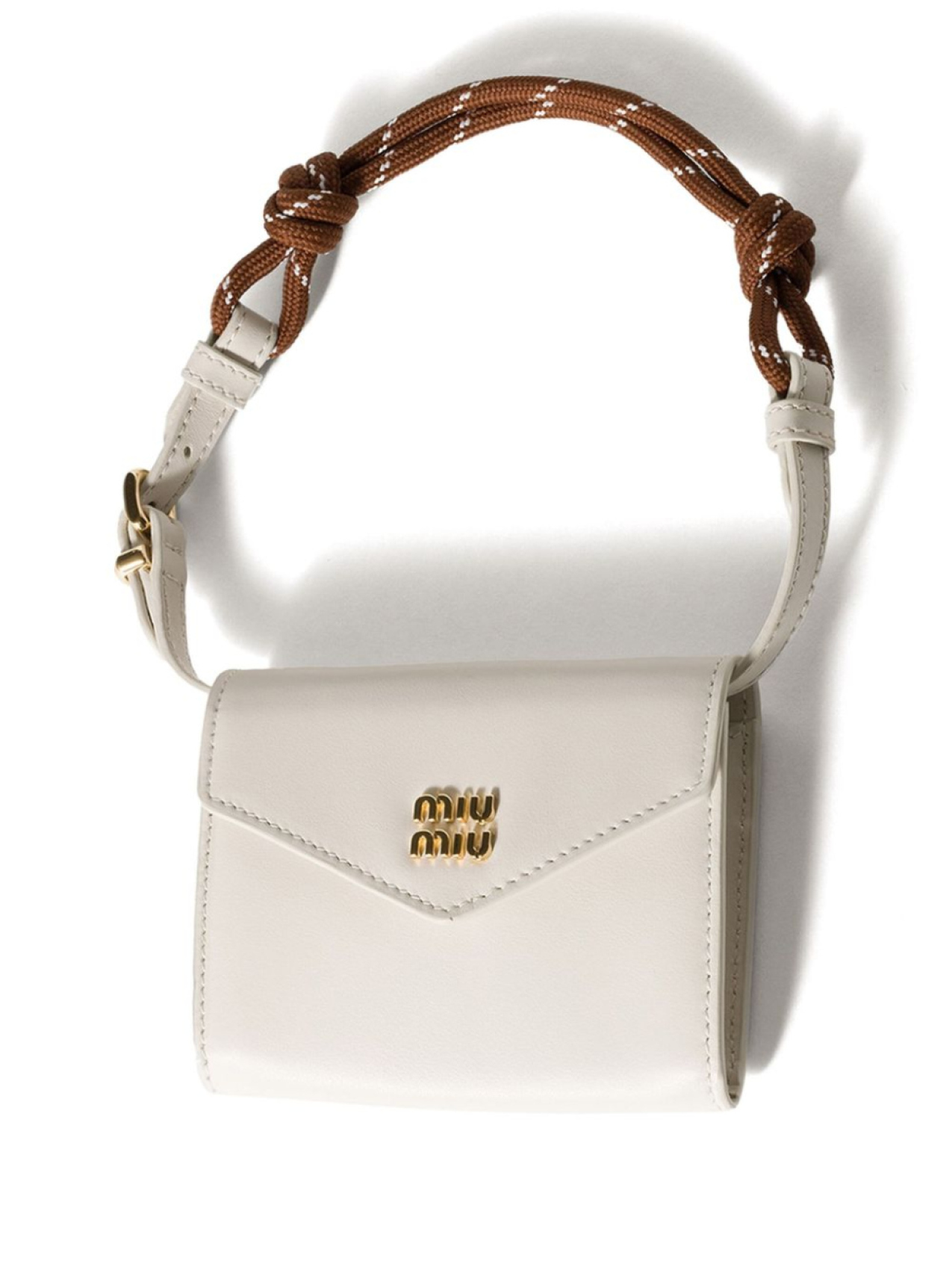 

Кожаный кошелек Miu Miu, белый