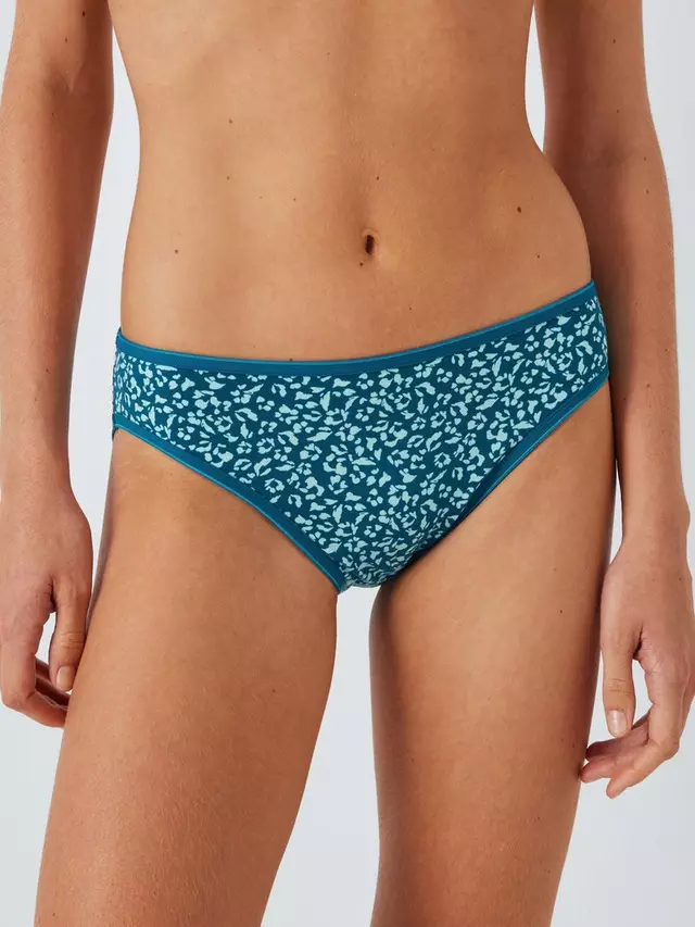 

Трусики бикини John Lewis Animal Print 5 шт, цвет blue/multi