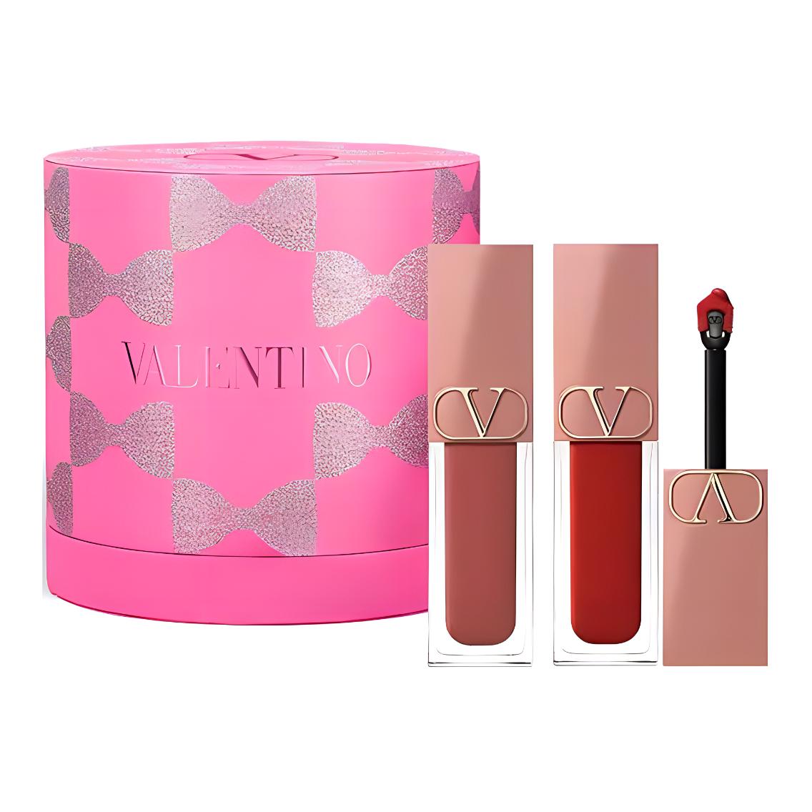Двухцветный блеск для губ Star Moist с эффектом бокса, стойкий, не оставляет следов Valentino, nude tube lip gloss #151r + nude tube lip gloss #113r — фото 2