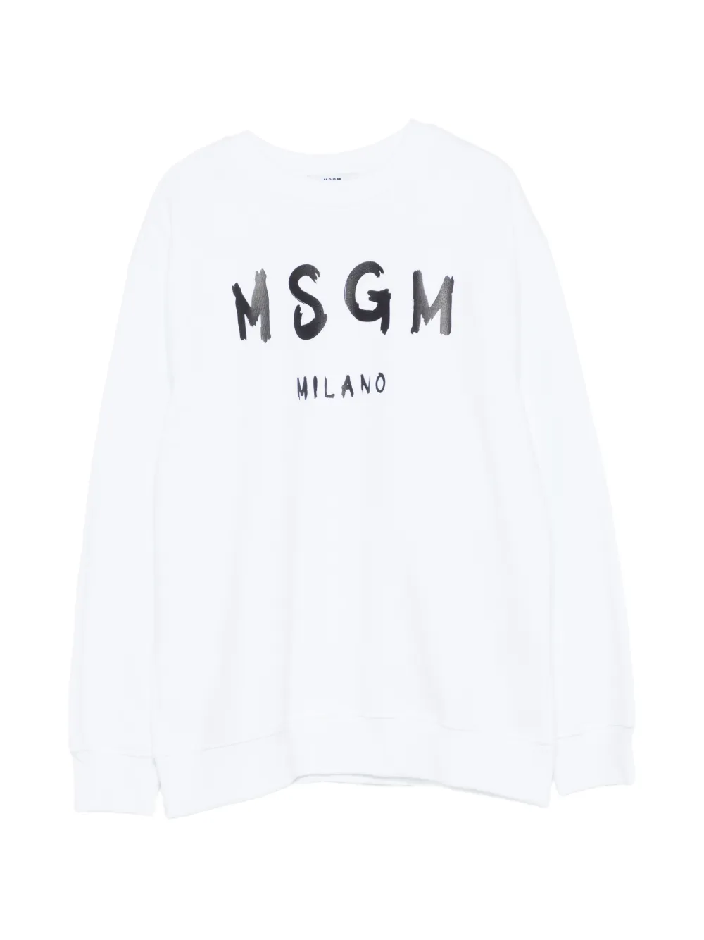 

Свитшот с принтом логотипа Msgm Kids, белый