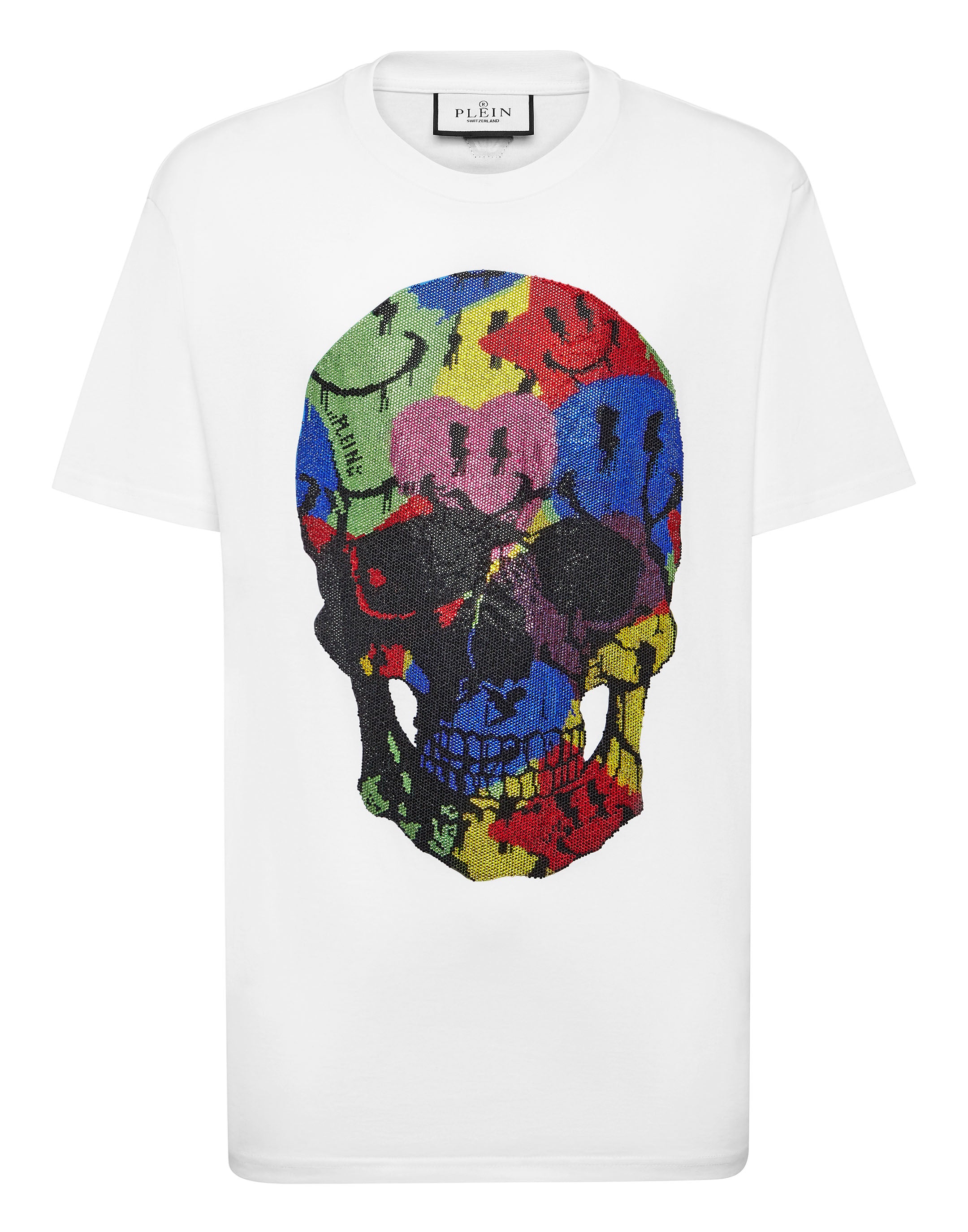

Футболка с круглым вырезом SS Smile PHILIPP PLEIN, белый