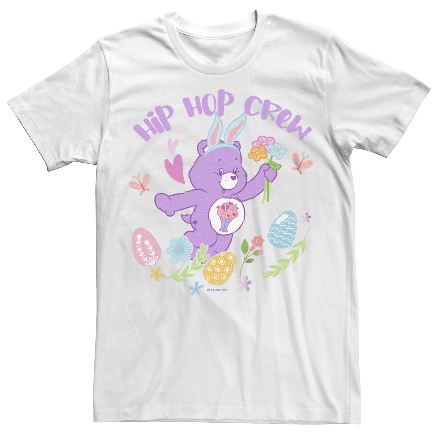 Футболка бойфренда в стиле хип-хоп Care Bears для юниоров Licensed Character
