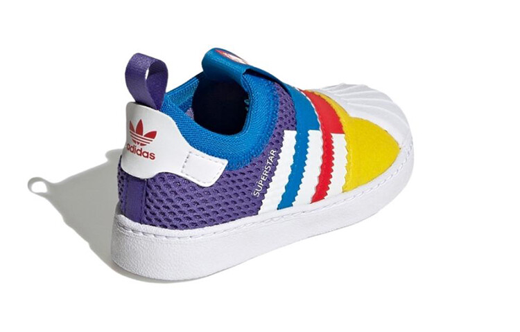 Слипоны Adidas Originals Superstar Series Toddler Shoes Baby комбинированные, мультиколор — фото 4
