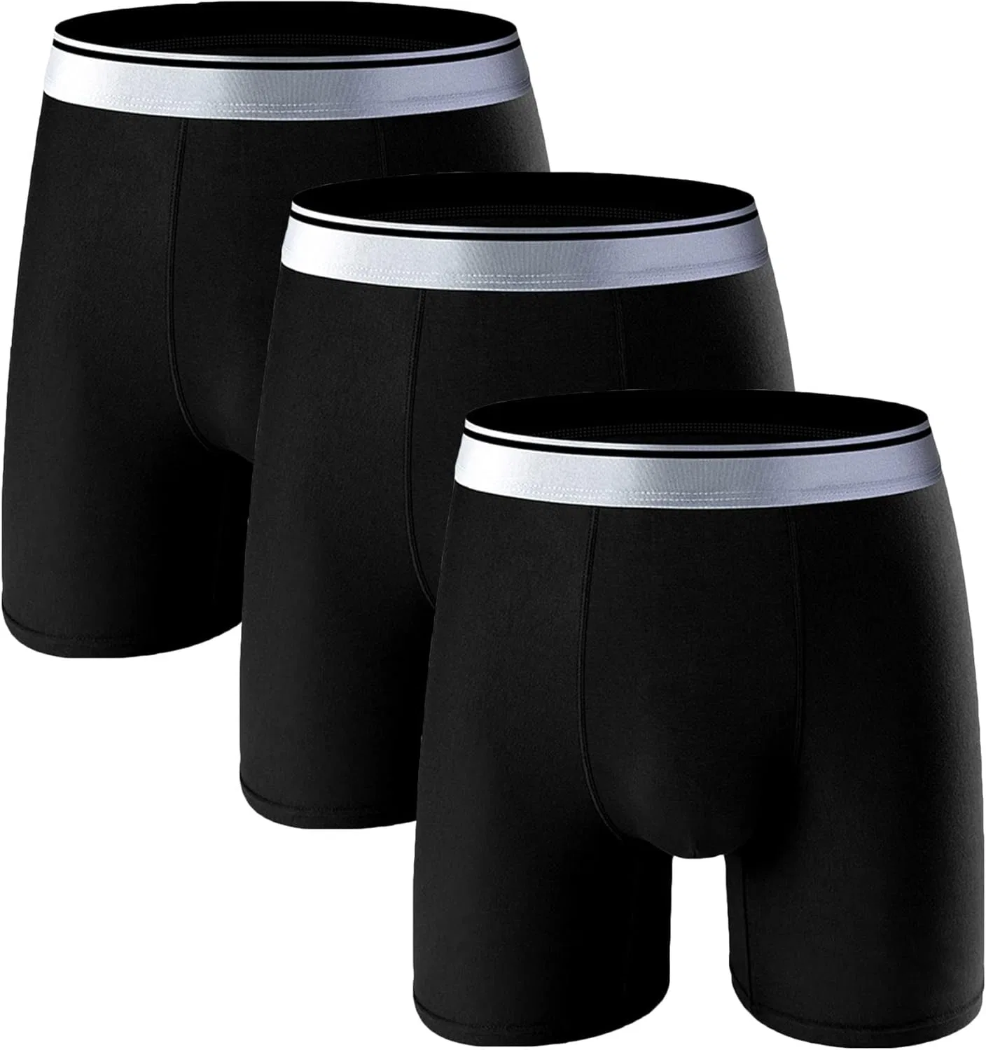 Боксеры дышащие мягкие 3 шт, Black3pc