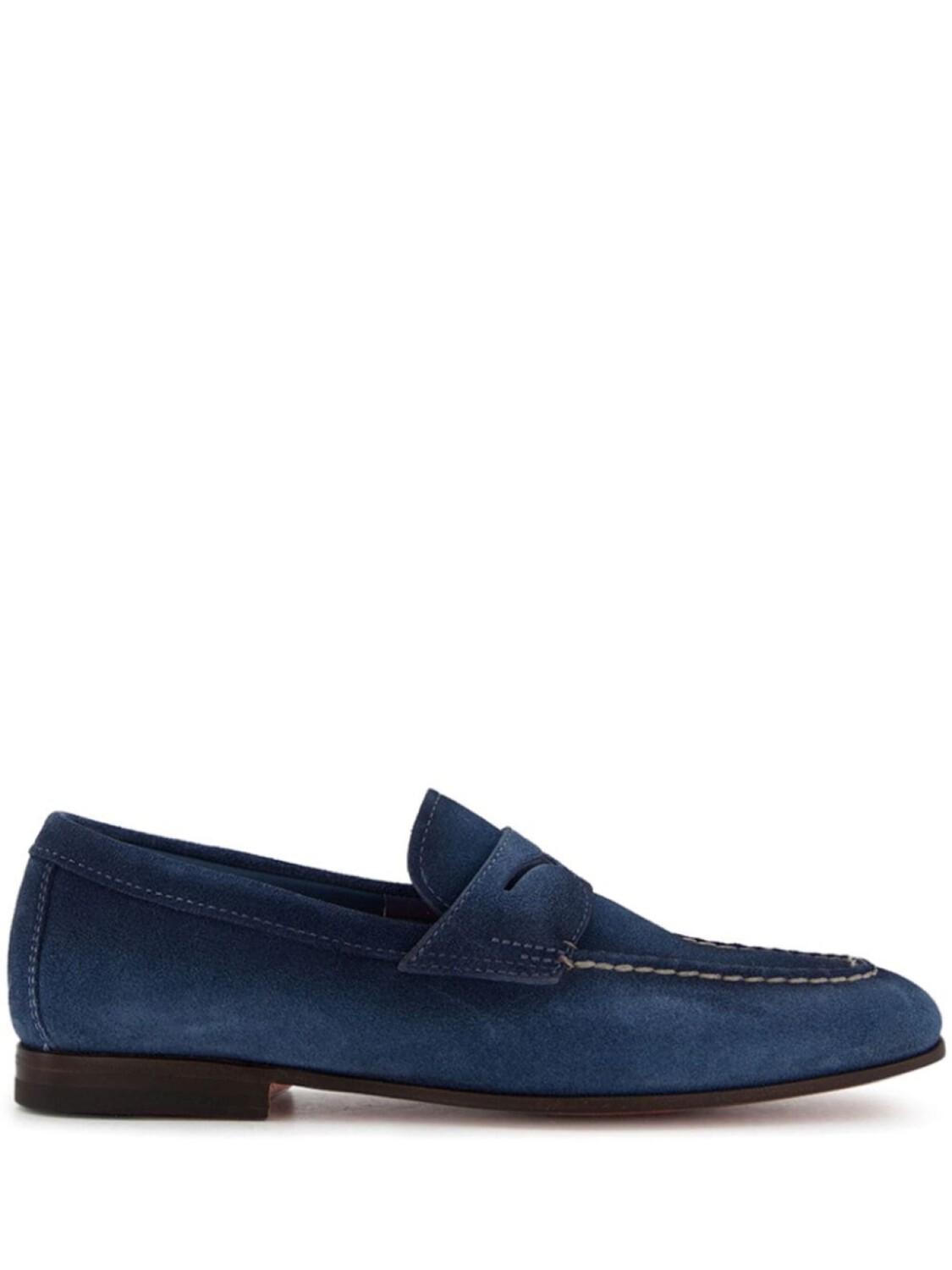 

Замшевые мокасины Santoni, синий