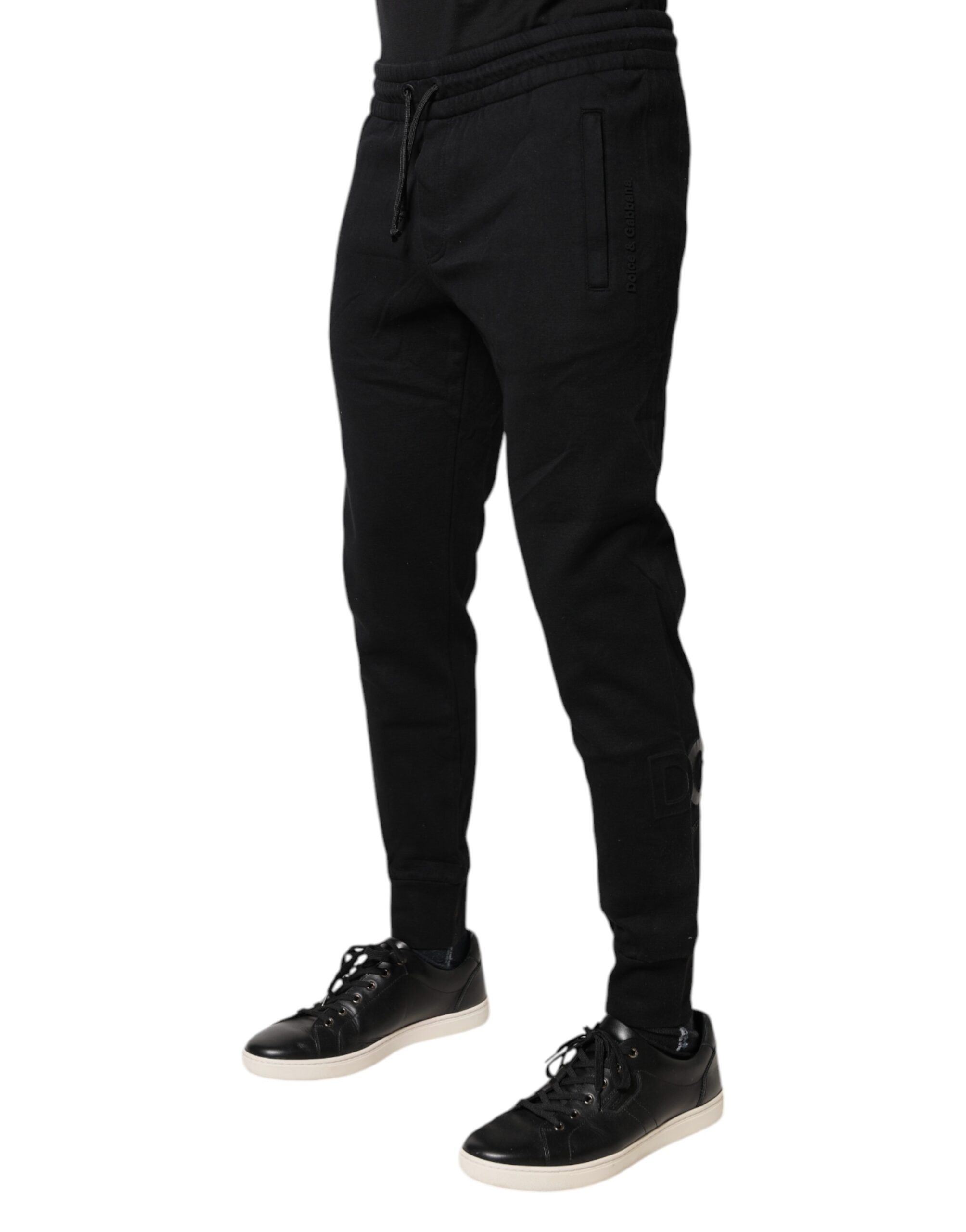 Черные хлопковые спортивные штаны Jogger Dolce & Gabbana — фото 2