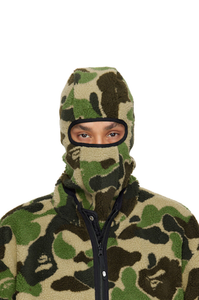 

Зеленая флисовая балаклава ABC Camo Boa BAPE