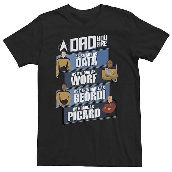 

Футболка Big & Tall Star Trek: The Next Generation Dad You Are Licensed Character