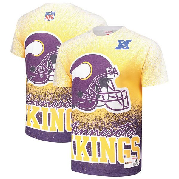 

Мужская белая футболка minnesota vikings team burst vintage logo Mitchell & Ness