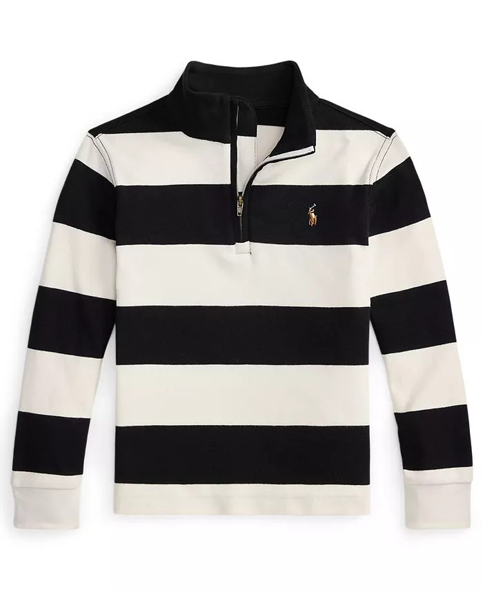 

Мальчиковый лонгслив с высоким воротником 2T-7 Polo Ralph Lauren, черный