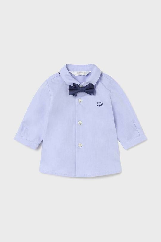 

Хлопковая детская рубашка Mayoral Newborn, синий