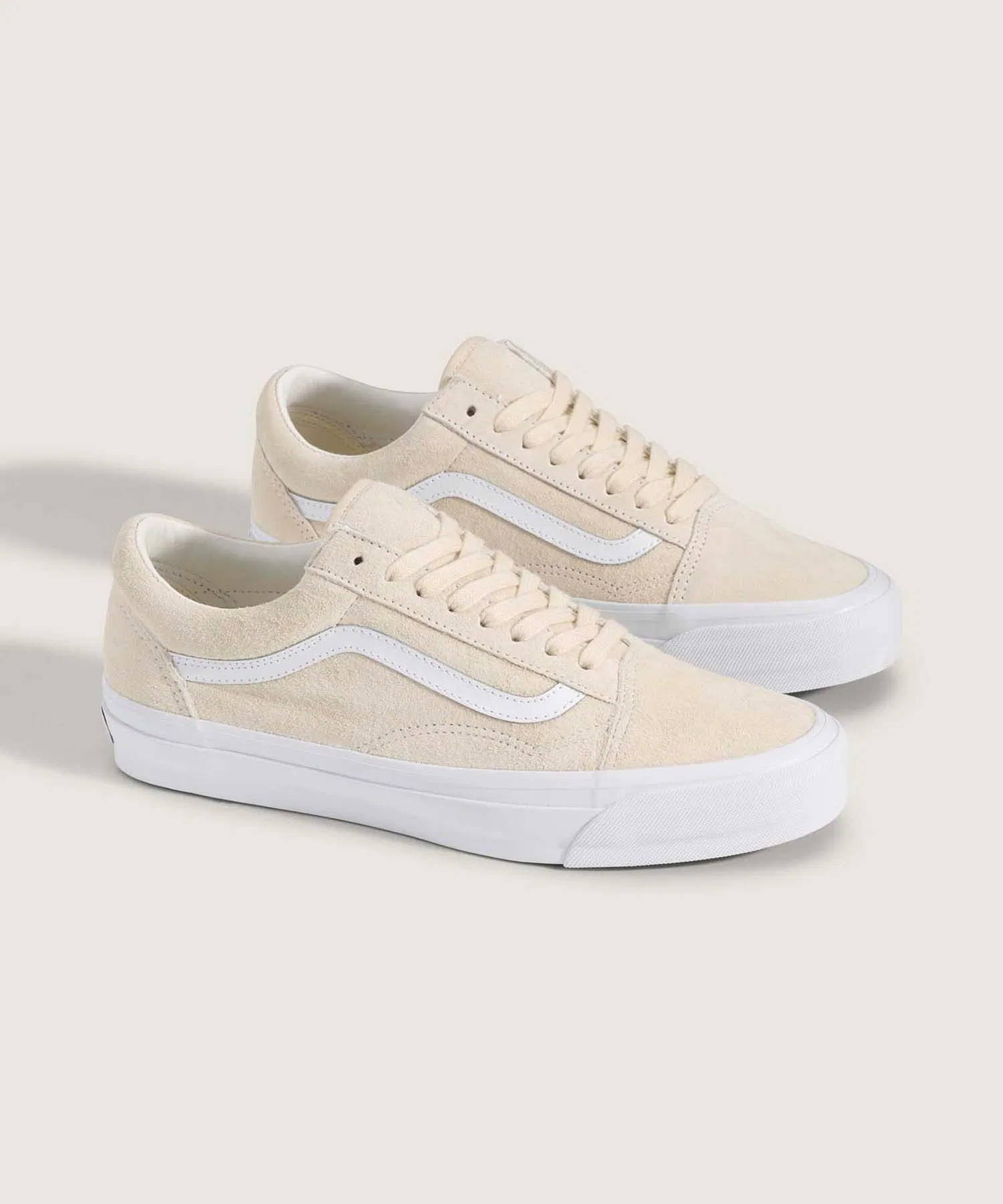 Унисекс кроссовки VANS Old Skool PIG SUEDE бежевые — фото 2