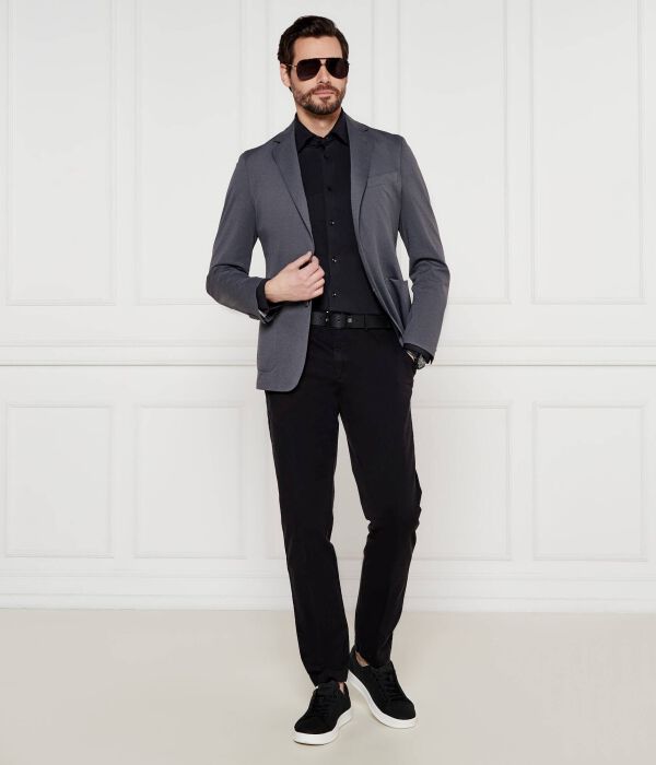 Рубашка p-hank-kent-c1-222 Slim fit Boss, черный — фото 2