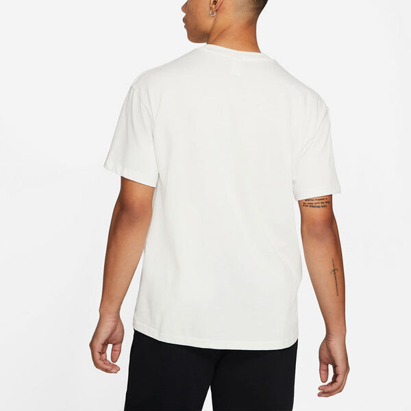 Футболка x stussy crossover logo round neck pullover sweatshirt 'white' Nike, белый — фото 4