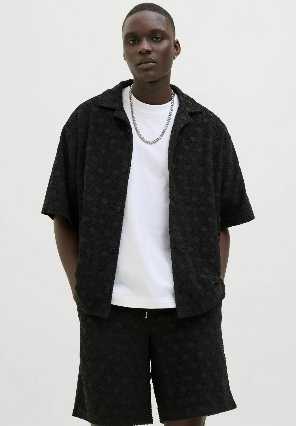 

Рубашка STRUKTURIERT Jack & Jones, черный