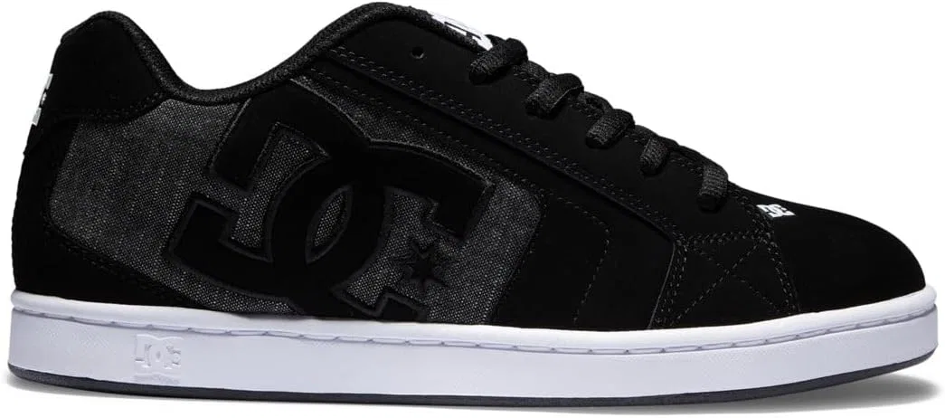 Мужские низкие кроссовки DC Shoes Net Se для скейтбординга, Black Armor Black — фото 2