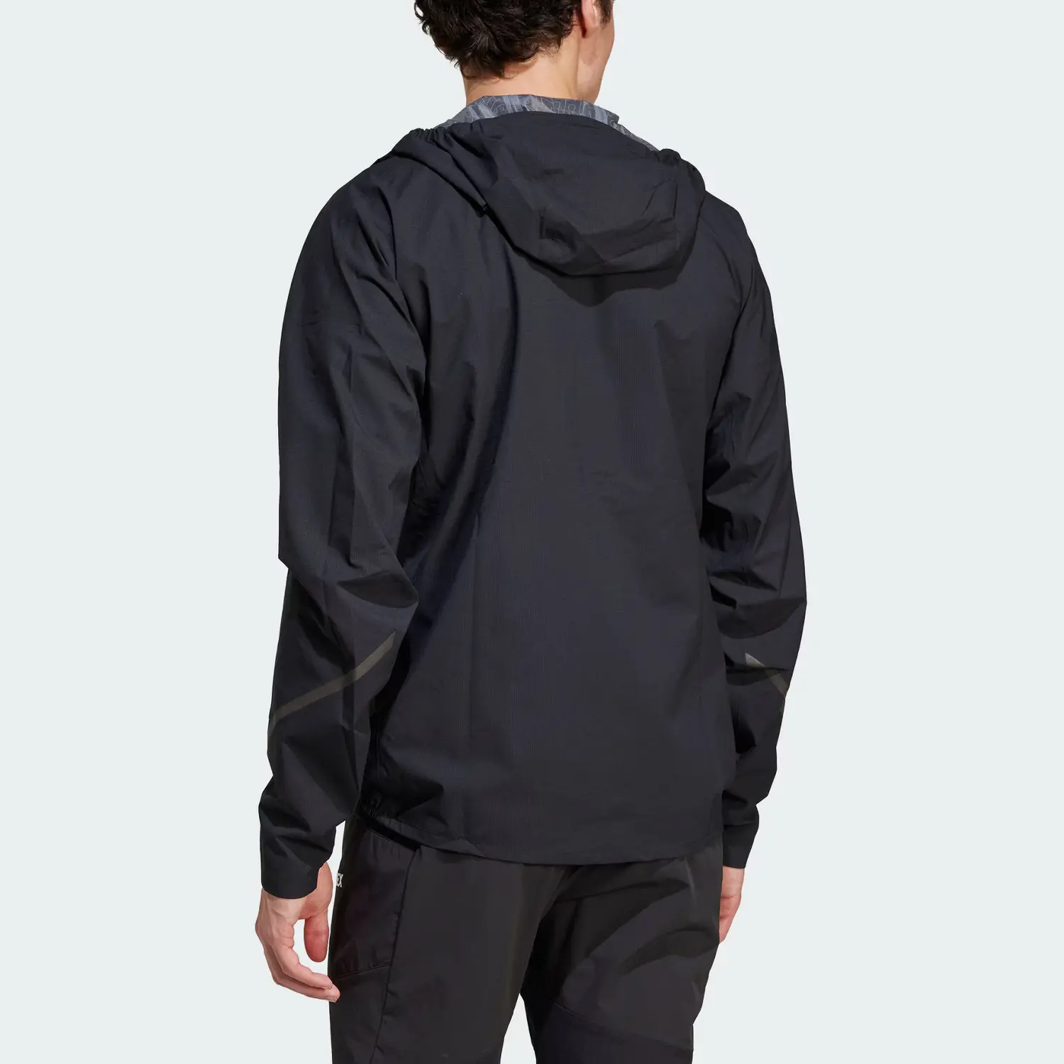 Adidas Ветровка мужская водонепроницаемая и ветрозащитная черная, Black — фото 4