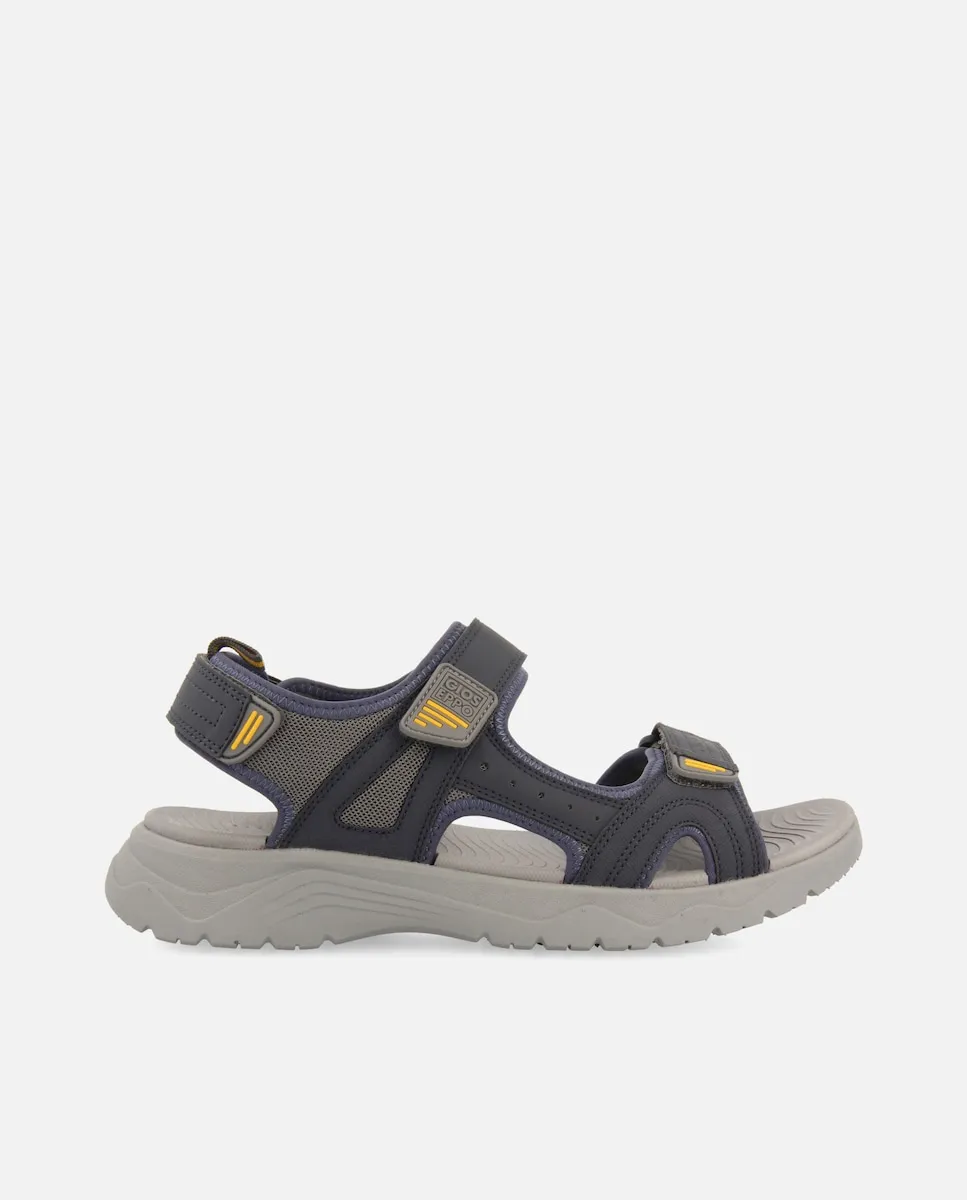 

Мужские сандалии с регулируемыми застежками и подкладкой Gioseppo, серый