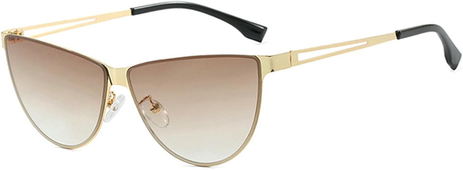 

Солнцезащитные очки Willochra «Кошачий глаз» для женщин, модные винтажные очки в металлической оправе, очки для активного отдыха, путешествий и вождения, защита от ультрафиолета UV400, C4