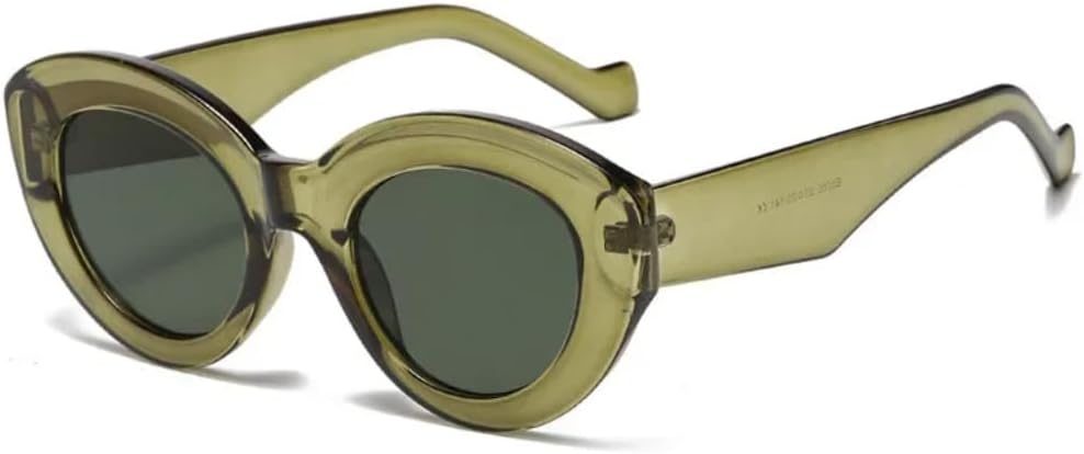 

Солнцезащитные очки с защитой UV400 | Большие, «кошачий глаз», зеленые, овальные | для женщин и мужчин, для занятий спортом на открытом воздухе и вождения DSVIGF, G15c9 Olive Green