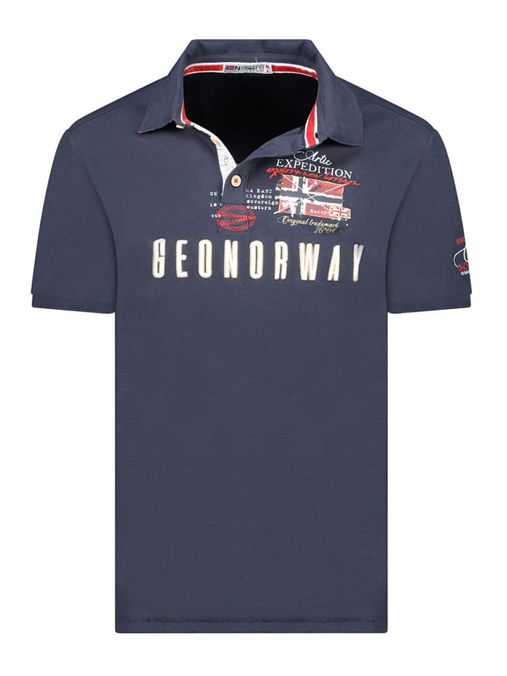 

Футболка поло Geographical Norway, темно-синий