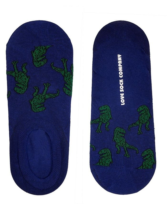 

Новинка, мужские носки-непоказатели T-Rex Love Sock Company, синий