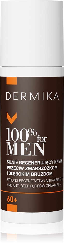 

100% восстанавливающий крем против морщин для мужчин Dermika, 60+ 50 мл