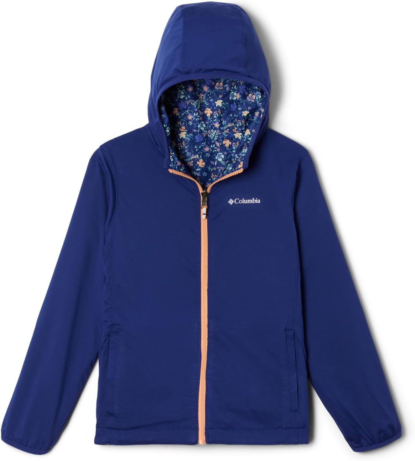 Куртка Columbia boys Pixel Grabber Reversible, Dark Sapphire Mini-Biscus — фото 3