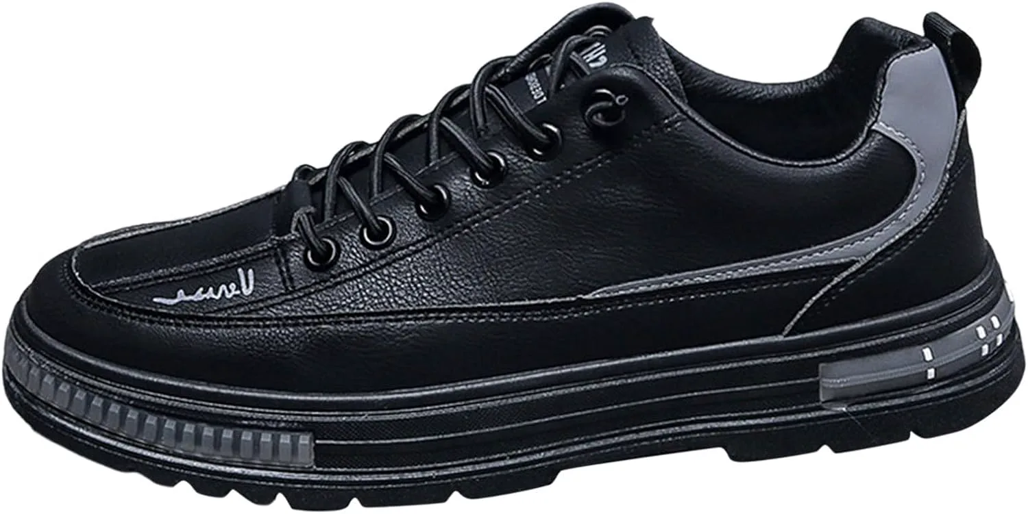 

Мужская обувь повседневная универсальная с плоской подошвой, мужские кроссовки низкие, повседневная мужская обувь Generic, черный