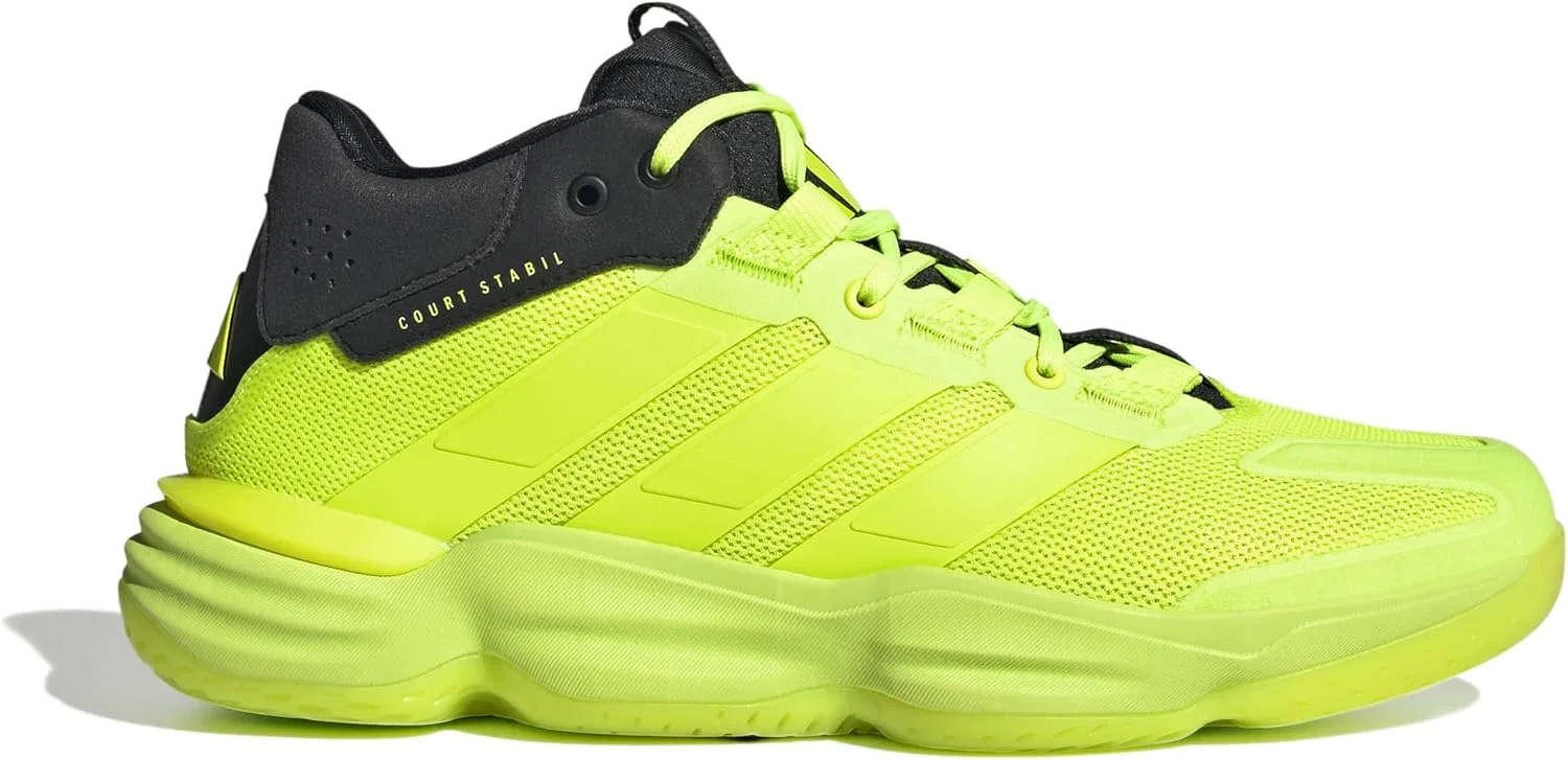 Мужские кроссовки Adidas Court Stable для игры в помещении, Lucid Lemon Lucid Lemon Core Black — фото 3