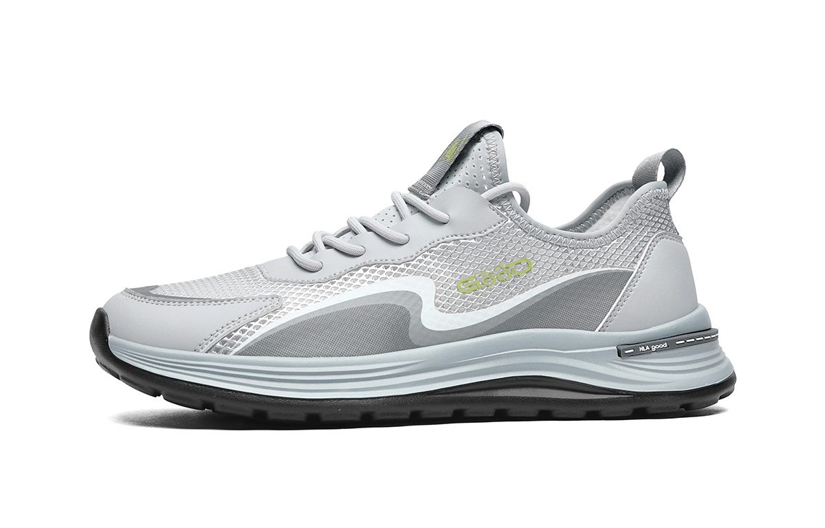 

HLA Мужские повседневные низкие кеды, черный/серый