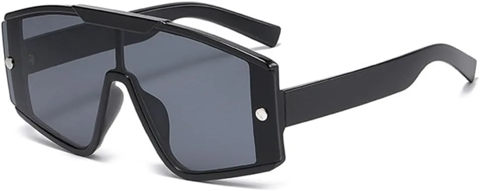 

Солнцезащитные очки с поляризацией в крупной оправе, цельные, с защитой от ультрафиолета UV400, для активного отдыха на открытом воздухе HDUBFY, C1 Black