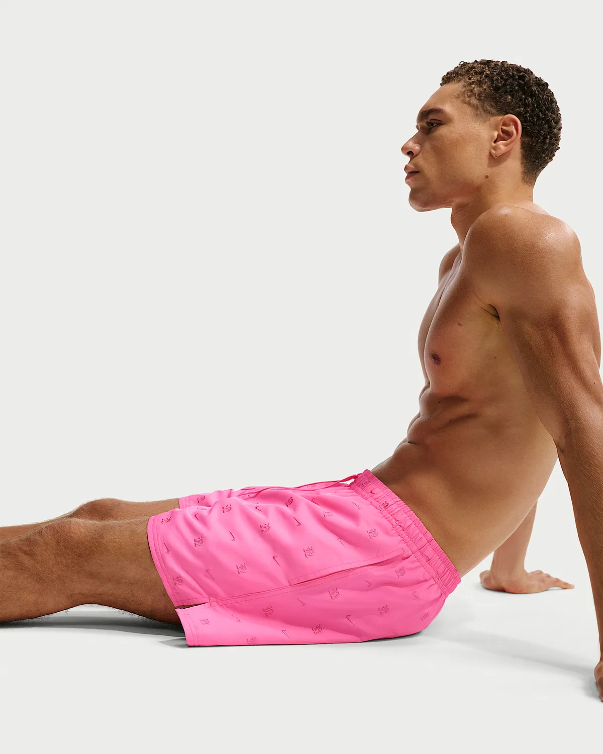 Мужские плавательные шорты Nike Swim Breaker 5" с полной подкладкой, Pink Glow — фото 4