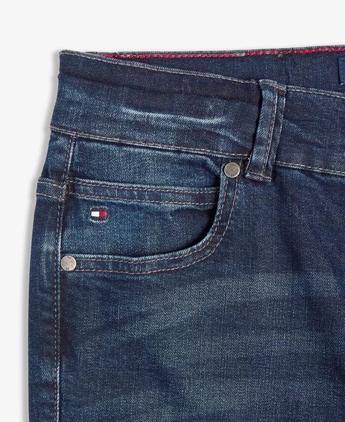 Джинсы прямого кроя Big Boys Kent Stretch Tommy Hilfiger, синий — фото 2