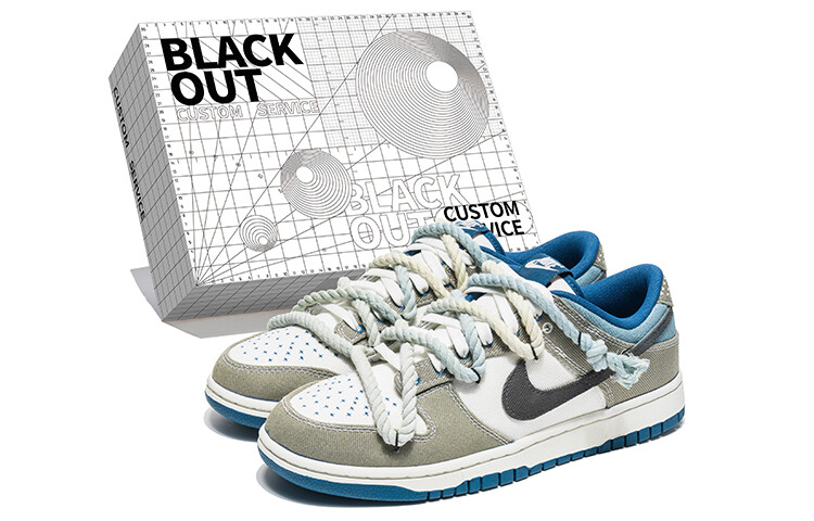 

Кроссовки Nike Dunk Skateboard Shoes Men Low-Top Blue Gray