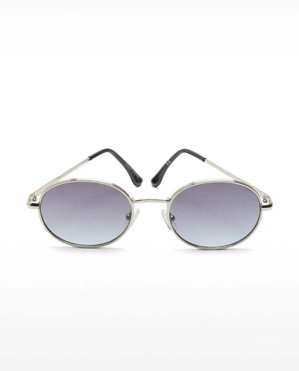 

Женские солнцезащитные очки с защитой от ультрафиолета, круглой формы из нержавеющей стали серебристого цвета Parfois, серебряный