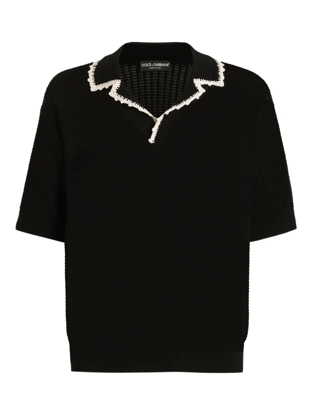 

Свитер с отделкой крючком Dolce & Gabbana, черный