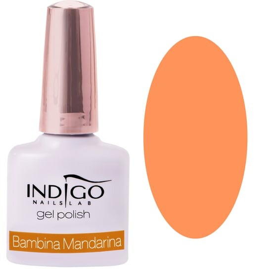 

Гель-лак, гибридный лак для ногтей Bambina Mandarina, 7 мл Indigo