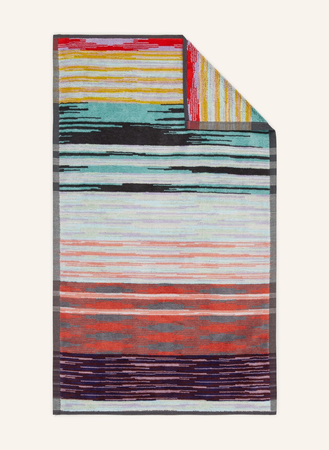 

Гостевое полотенце Missoni Home MINUETTO, 40x70 см, цвет mint/gelb/rot
